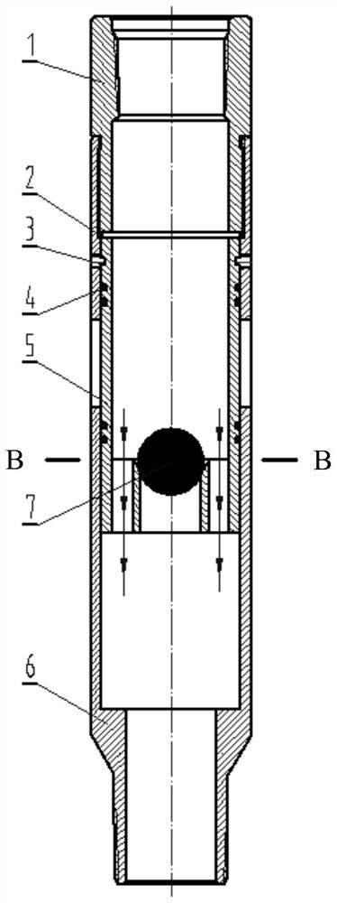 Throttle-free sand blasting sliding sleeve