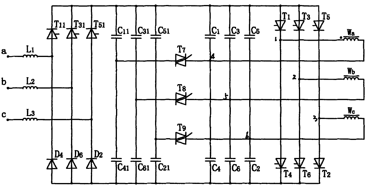 Non feedback type AC frequency conversion apparatus for asynchronous motor