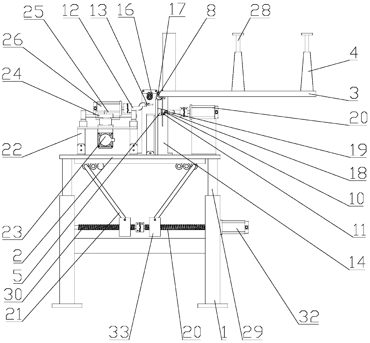 Automatic knotting device for handle rope