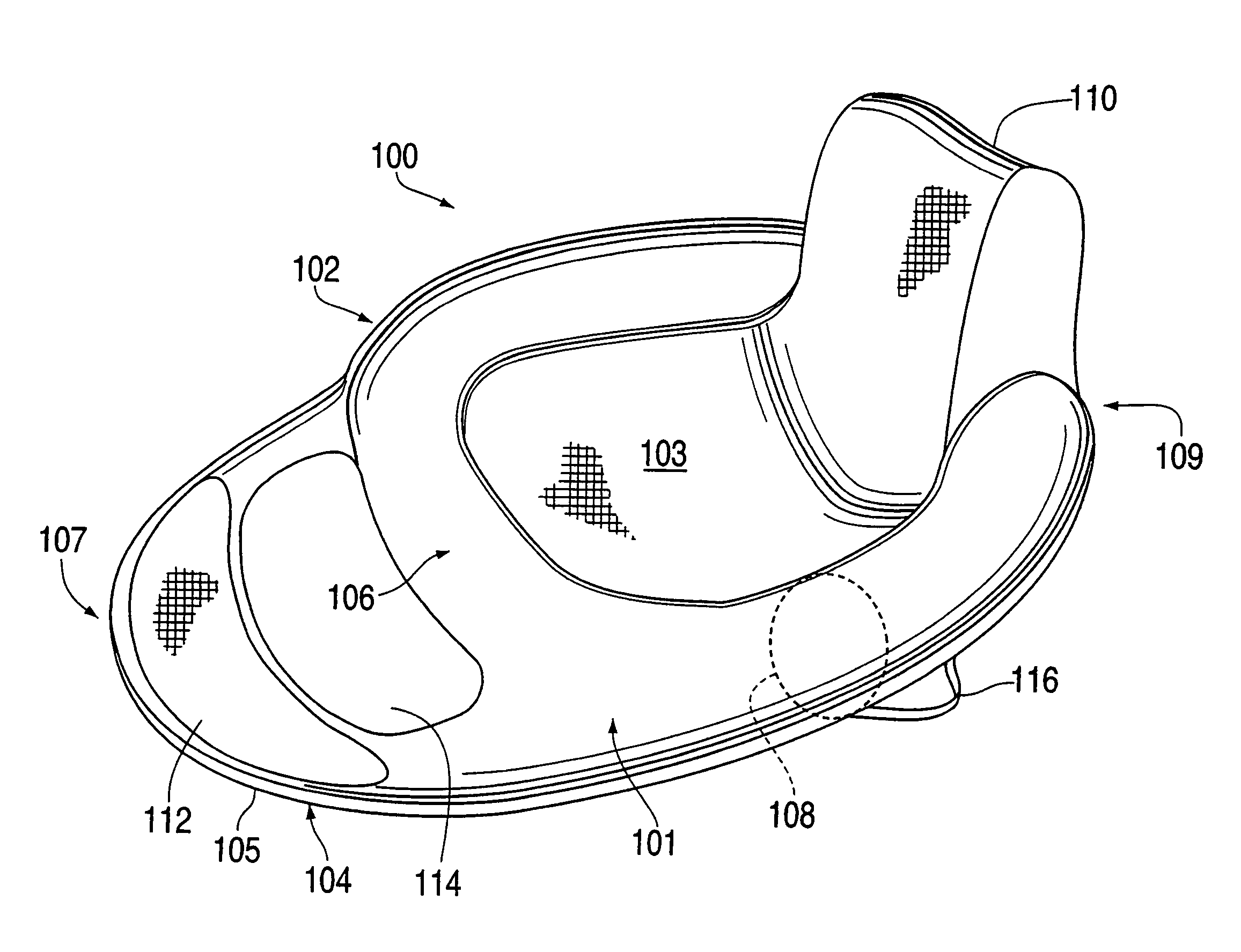 Collapsible flotation device having back support member