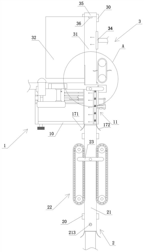 Full-automatic moso bamboo cutting-off and conveying production line